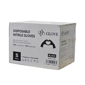 دستکش نیتریل غیر پودری تی تی گلاو مدل 10 سایز کوچک (s) بسته 100 عددی
